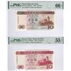 Image 1 : Macau, Bank of China, 10 Patacas, 1995 & 2001, P-90 & 101a, AA same serial #