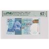 Image 1 : Hong Kong, Shanghai Banking Corp, 20 dollars, 2016, FL010000, P-212e, PMG 67EPQ