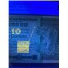 Image 1 : Hong Kong, Chartered Bank, 10 dollars, 1980, Prefix A, Minor UV Inking Error, PMG 65EPQ