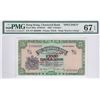 Image 1 : Hong Kong, Chartered Bank, 5 dollars, 1962, Specimen, P-68bs, PMG 67EPQ