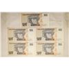 Image 2 : 5-1987 BANK OF PERU 100 INTIS CRISP UNC BILLS WITH