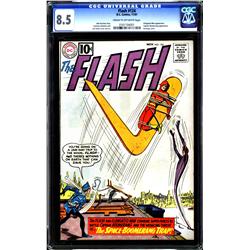 The Flash #124 CGC 8.5 cream to off-white pages