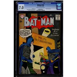 Batman #119 CGC 7.0 cream to off-white pages