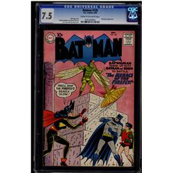 Batman #126 CGC 7.5 cream to off-white pages