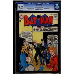 Batman #157 CGC 9.2 off-white to white pages