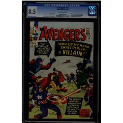 The Avengers #15 CGC 8.5 off-white pages