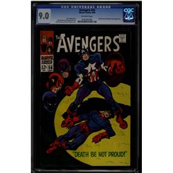 The Avengers #56 CGC 9.0 off-white pages