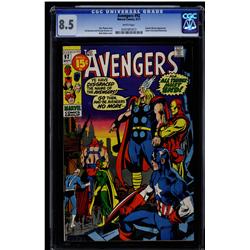 The Avengers #92 CGC 8.5 white pages