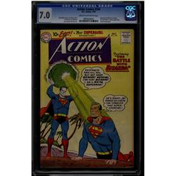 Action Comics #254 CGC 7.0 cream to off-white pages