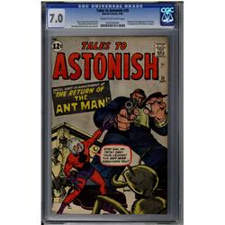 Tales To Astonish #35 CGC 7.0 cream to off-white pages