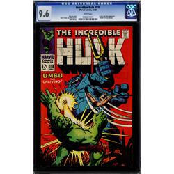 The Incredible Hulk #110 CGC 9.6 White