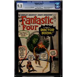 Fantastic Four #5 CGC 9.2 off white to white pages