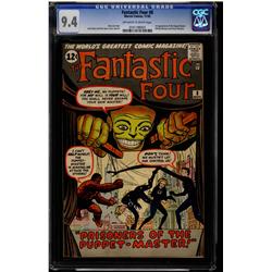 Fantastic Four #8 CGC 9.4 off-white to white pages