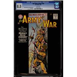 Our Army at War #129 CGC 8.5 white pages