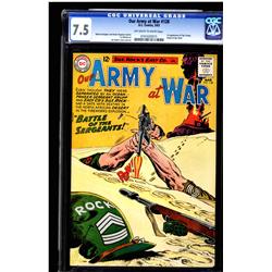 Our Army At War #128 CGC 7.5 off-white to white pages