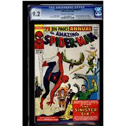 Amazing Spider-Man Annual #1 CGC 9.2 off-white to white pages