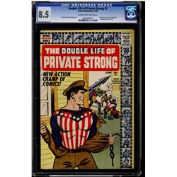 The Double Life Of Private Strong #1 CGC 8.5 cream to off-white pages