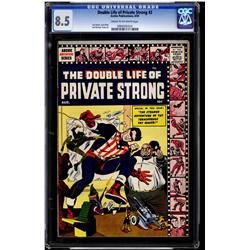 The Double Life Of Private Strong #2 CGC 8.5 cream to off-white pages