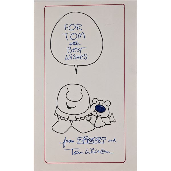 Ziggy Tom Wilson signed sketch