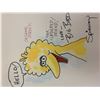 Image 1 : Caroll Spinney Big Bird hand drawn signed sketch