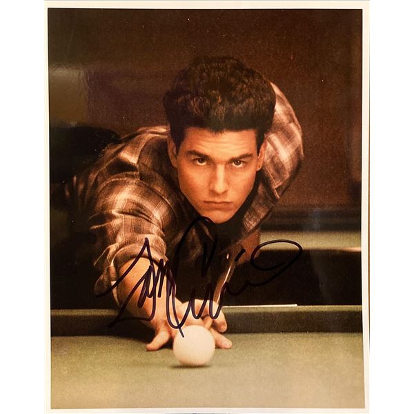 The Color of Money Tom Cruise Signed Movie Photo