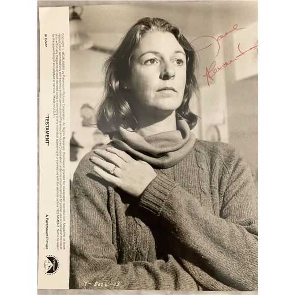 Testament Jane Alexander signed movie photo