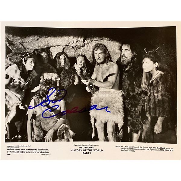 History of the World, Part I Sid Caesar signed movie photo