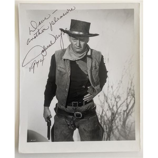 John Wayne signed photo