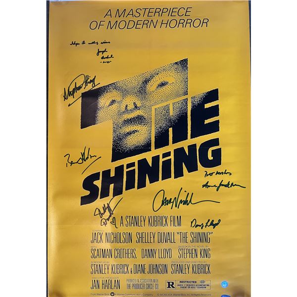 The Shining cast signed movie poster