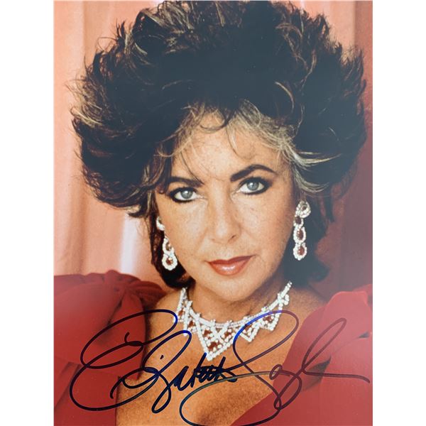 Elizabeth Taylor signed photo