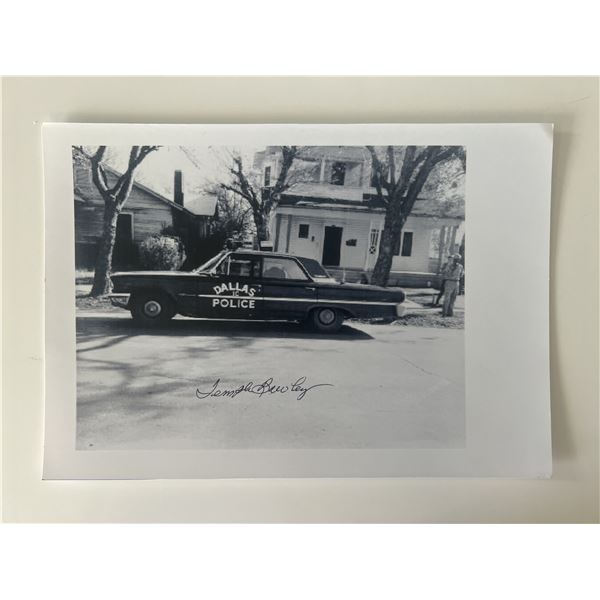 JFK Assassination Temple Brewley signed photo