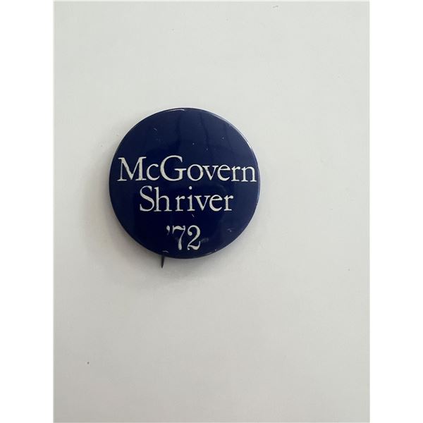 1972 McGovern Shriver political pin