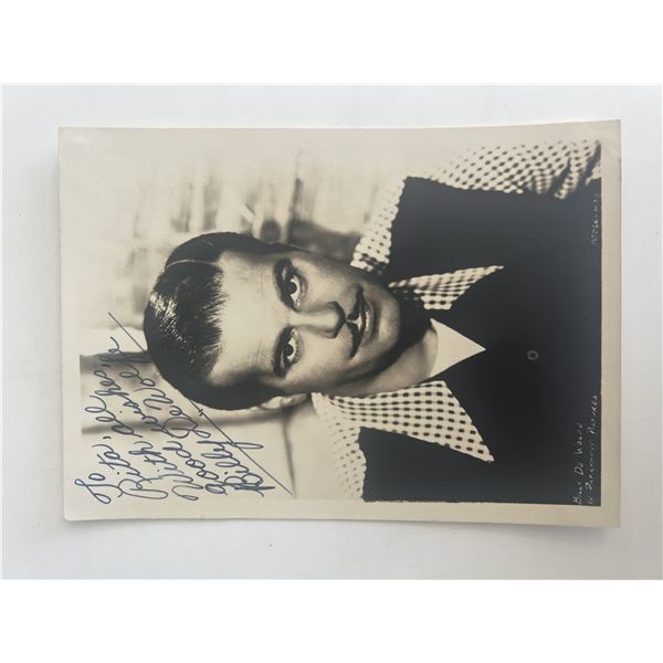 Billy De Wolfe signed photo