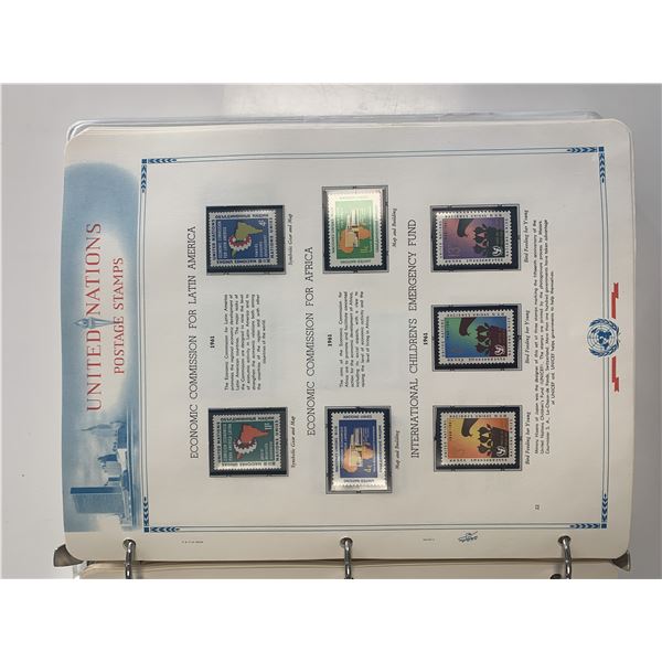 White Ace Historical Postage Stamp Album Of The United Nations