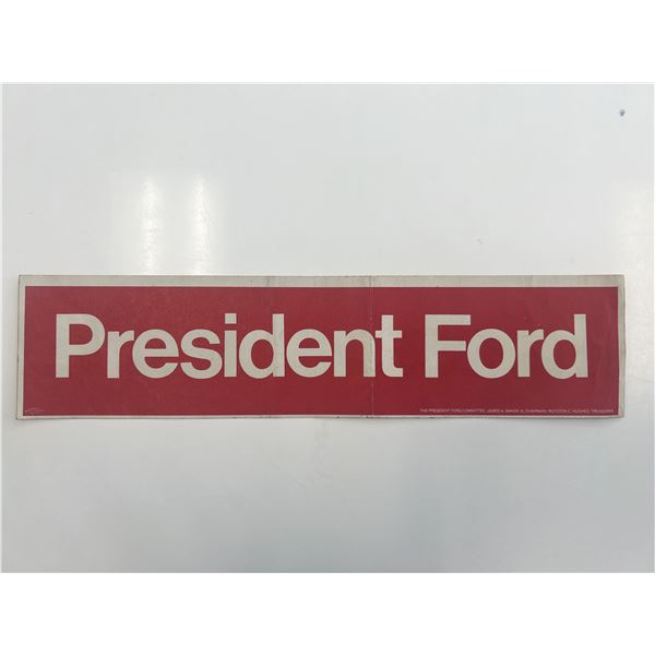 President Ford bumper sticker