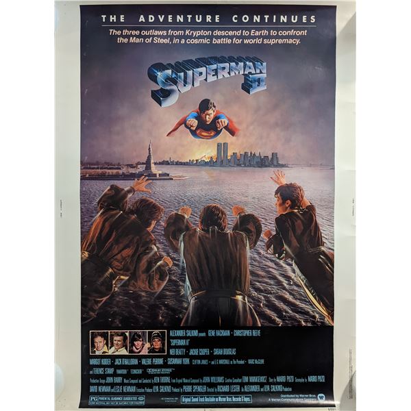 Superman II 1980 Original 30x40 Movie Poster