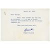 Image 1 : Frank Sinatra signed personal note