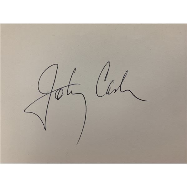 Johnny Cash cut signature