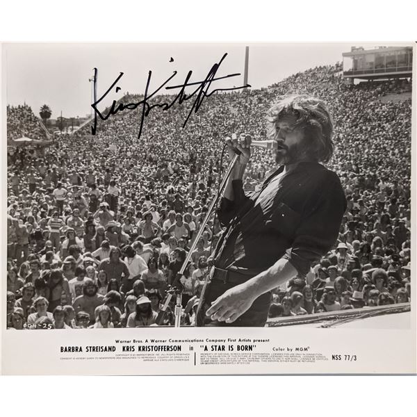 A Star is Born Kris Kristofferson signed photo