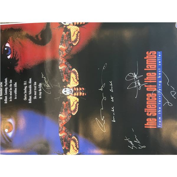 Silence Of The Lambs cast signed movie poster