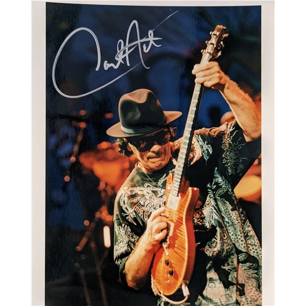 Carlos Santana signed photo