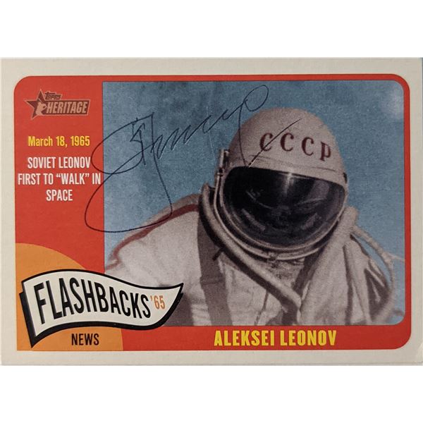 Aleksei Leonov Signed Flashbacks 65 Trading Card