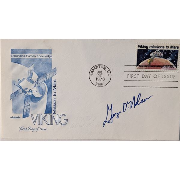 George D. Nelson Signed Viking Missions To Mars First Day Cover