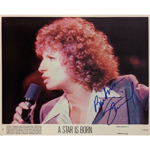 A Star is Born Barbra Streisand signed photo