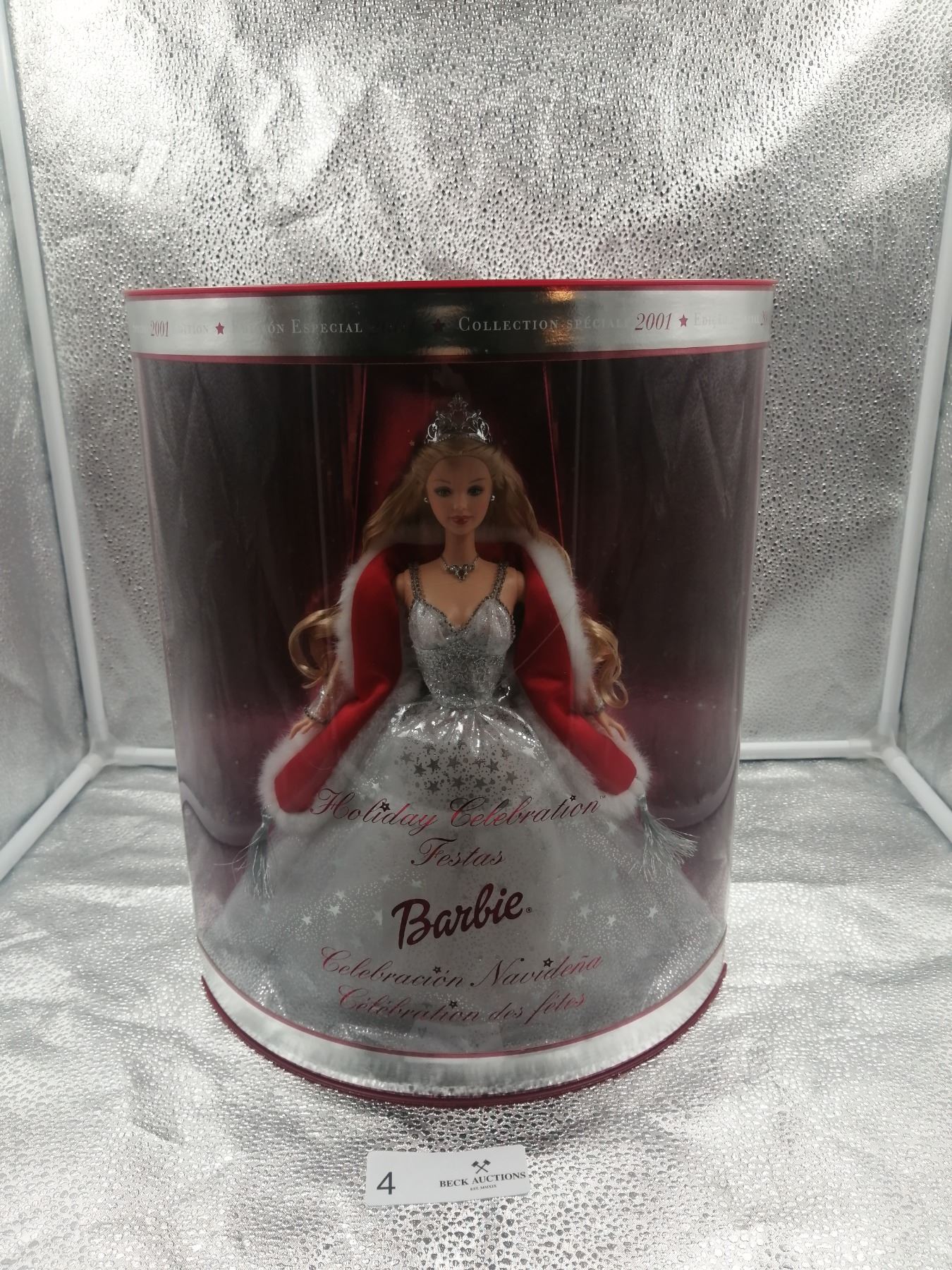 2001 Limited Edition Holiday Celebration Barbie Beck Auctions Inc 2001-limited-edition-holiday-celebration-barbie-beck-auctions-inc