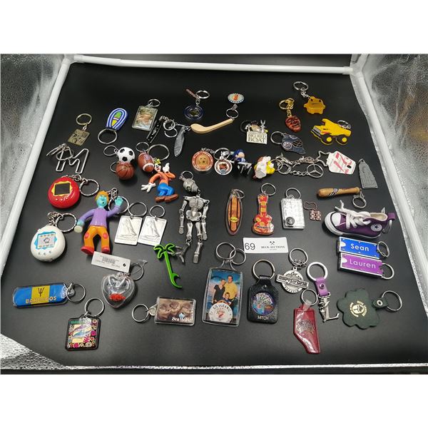 Assortment of Collectible Keychains