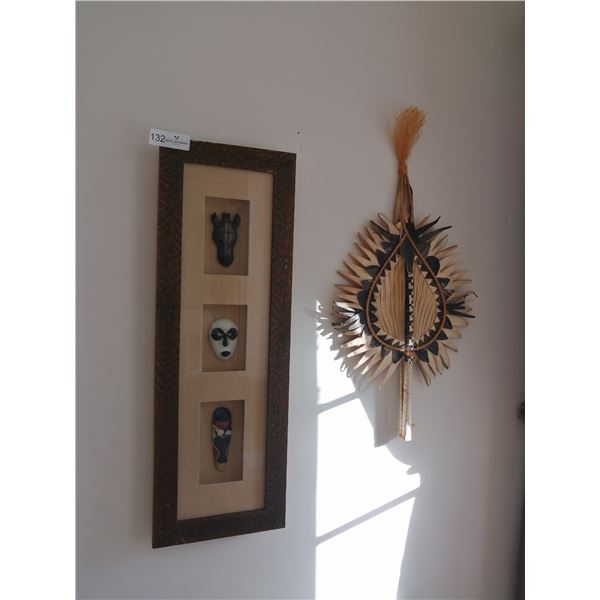 African Tribal Mask and Wall Decoration