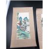 Image 2 : 4 x Chinese Papyrus Paintings - Unframed
