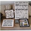 Image 2 : Assorted Uplifting Framed Home Decor