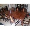 Image 1 : Dining Table with 8 x Upholstered Chairs